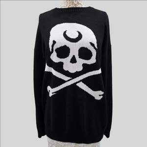 Killstar "2 The Bone" Knit Unisex Sweater Sz M Oversize fit